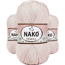 3 Adet Pırlanta Amigurumi El Örgü Ipi Yünü Bal Köpüğü 10889