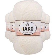 Kapamarka Nako Süper Inci El Örgü Ipi Ekru 300 5 Ad. 100 Gr