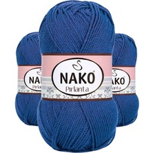 Kapamarka Pırlanta Amigurumi El Örgü Ipi Yünü Koyu Mavi 10084 3 Ad.