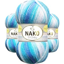 3 Adet Mini Batik Bebe El Örgü Ipi Okyanus 32455