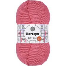Baby One Tüylenmeyen El Örgü Ipi Yünü Şeker Pembe K244