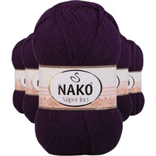 Kapamarka Nako Süper Inci El Örgü Ipi Mor 3260 5 Ad. 100 Gr