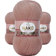 Kapamarka Angora Lüks El Örgü Ipi Bronz 11054 3 Ad.