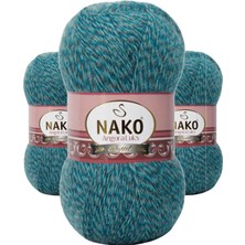 Kapamarka Angora Lüks El Örgü Ipi Petrol Muline 21357 3 Ad.