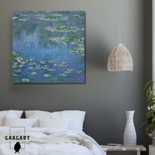 Kare Kanvas Tablo Ünlü Eserler Claude Monet Water Lilies 1906