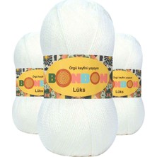 Kapamarka Lüks Patik Ipi Yünü Beyaz 98200 3 Ad.