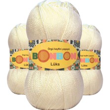 3 Adet Lüks Patik Ipi Yünü Krem 98223