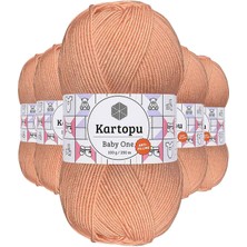 Kartopu 5 Adet Baby One Tüylenmeyen El Örgü Ipi Yünü Yavruağzı K253