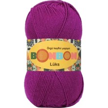 Lüks Patik Ipi Yünü Koyu Fuşya 98677