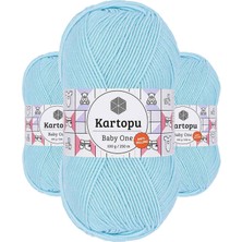 Kapamarka Baby One Tüylenmeyen El Örgü Ipi Yünü Gök Mavi K502 3 Ad.