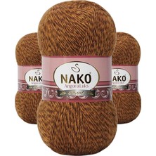 3 Adet Angora Lüks El Örgü Ipi Hardal Muline 21361