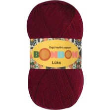 Lüks Patik Ipi Yünü Bordo 98220