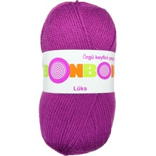 Lüks Patik Ipi Yünü Koyu Pembe 98675