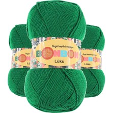 Kapamarka Lüks Patik Ipi Yünü Canlı Yeşil 98596 3 Ad.