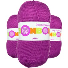 Kapamarka Lüks Patik Ipi Yünü Koyu Pembe 98675 3 Ad.