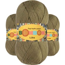 3 Adet Lüks Patik Ipi Yünü Koyu Yeşil 98295