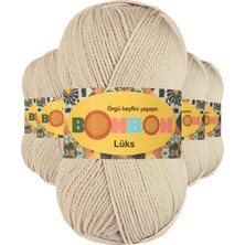 5 Adet Lüks Patik Ipi Yünü Bej 98338