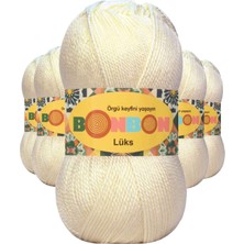 5 Adet Lüks Patik Ipi Yünü Krem 98223