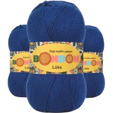 Kapamarka Lüks Patik Ipi Yünü Saks Mavi 98488 3 Ad.