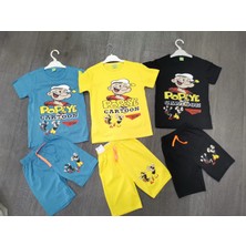 2025 Yaz Yeni Sezon 3 Takım 6 Parça Baskılı Kalite Penye  Kısa Kol Takım