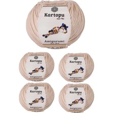 5 Adet Amigurumi El Örgü Ipi 50GR 354