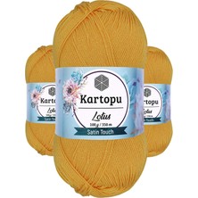 Kapamarka Lotus Bikini Büstiyer Bluz Örgü Ipi K318 Koyu Sarı 3 Ad.