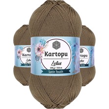 3 Adet Lotus Bikini Büstiyer Bluz Örgü Ipi  K833 Vizon