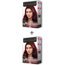 Sea Color Kapamarka Seacolorserisi 2x2 Tüp Krem Saç Boyası Seti Ateş Kızılı No:66.46