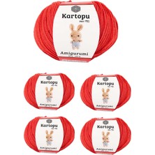 5 Adet Amigurumi El Örgü Ipi 50GR 1170