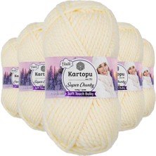 Kartopu 5 Adet Super Chunky Kalın Kışlık El Örgü Ipliği 100 gr K034