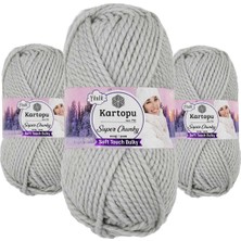 3 Adet Super Chunky Kalın Kışlık El Örgü Ipliği 100 gr K914