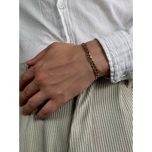 Erkek Gold Zincir Bileklik Kadın Paslanmaz Çelik Renk Atmaz Unısex Kararmaz Çelik Bileklik