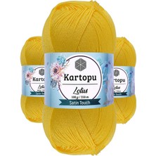 Kapamarka Lotus Bikini Büstiyer Bluz Örgü Ipi K323 Civciv Sarı 3 Ad.