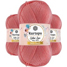 3 Adet Lotus Lux Bikini Büstiyer Bluz Simli Örgü Ipi K766 Gül Pembe