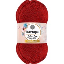 Lotus Lux Bikini Büstiyer Bluz Simli Örgü Ipi K165 Kırmızı