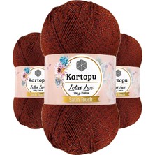 Kapamarka Lotus Lux Bikini Büstiyer Bluz Simli Örgü Ipi K834 Taba 3 Ad.