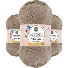 3 Adet Lotus Lux Bikini Büstiyer Bluz Simli Örgü Ipi K861 Bej