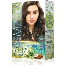 Kapamarka Maxx Deluxe Natural Beauty Amonyaksız Saç Boyası 7.11 Yoğun Küllü Kumral