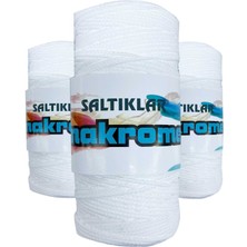 Kapamarka Polyester Makrome Ipi 10 Kar Beyaz 3 Ad. 100 Gr