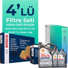 Bosch Ford Courier 1.5 EcoBlue Filtre Bakım Seti Shell Motor Yağlı (2024-2025) 4 Lü