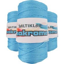3 Adet Polyester Makrome Ipi 3050 Mavi 100 gr