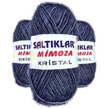 3 Adet Mimoza Kristal Işıltılı Şal Patik Yelek Ipi 36