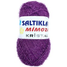 Mimoza Kristal Işıltılı Şal Patik Yelek Ipi 86