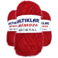 3 Adet Mimoza Kristal Işıltılı Şal Patik Yelek Ipi 25