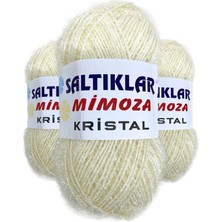 3 Adet Mimoza Kristal Işıltılı Şal Patik Yelek Ipi 65