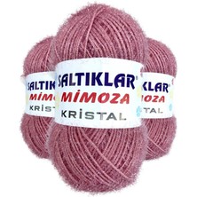 3 Adet Mimoza Kristal Işıltılı Şal Patik Yelek Ipi 28