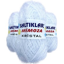 3 Adet Mimoza Kristal Işıltılı Şal Patik Yelek Ipi Optik