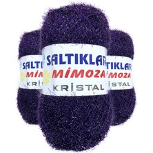 3 Adet Mimoza Kristal Işıltılı Şal Patik Yelek Ipi 109