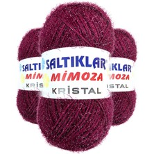 3 Adet Mimoza Kristal Işıltılı Şal Patik Yelek Ipi 26