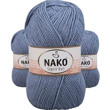 Kapamarka Süper Inci El Örgü Ipi Kot Mavi 1986 3 Ad. 100 Gr